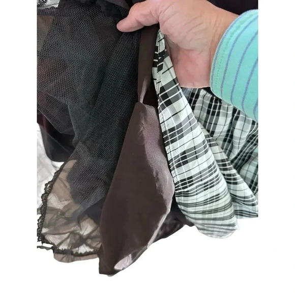 Gunne Sax By Jessica McClintock One Shoulder Gingham Dress Size 9 - Picture 10 of 10